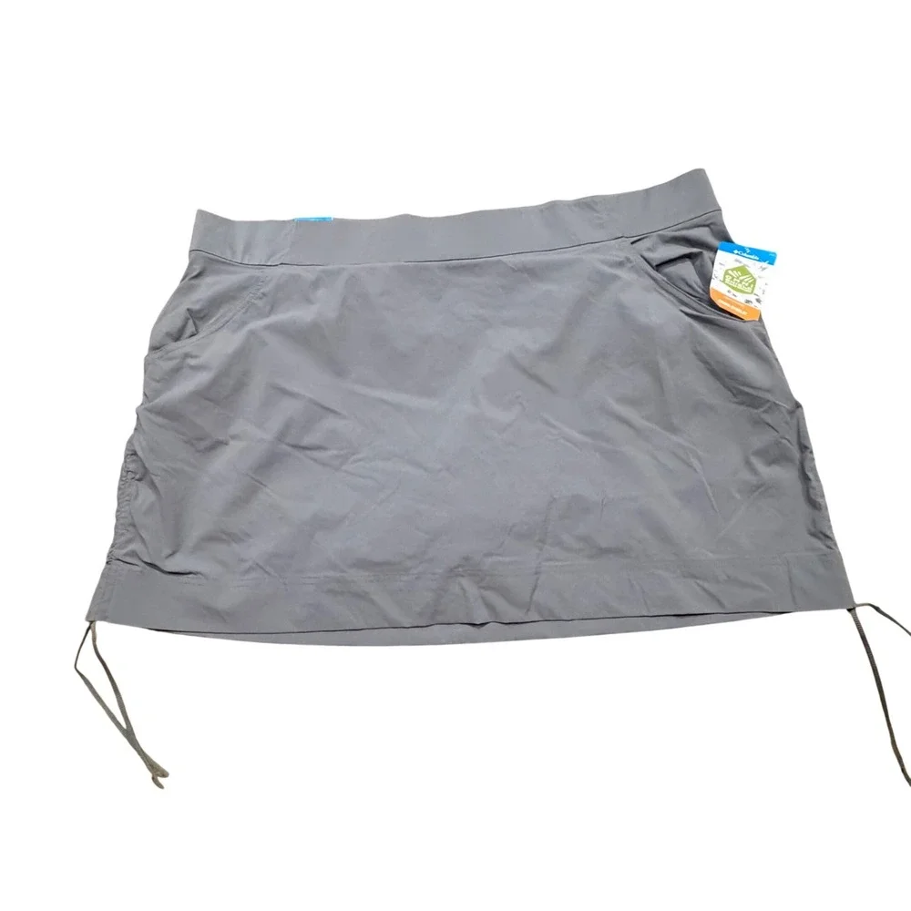 NEW Columbia Womens 3X Gray Omni-Shield Active Skort Hiking Golf Athletic